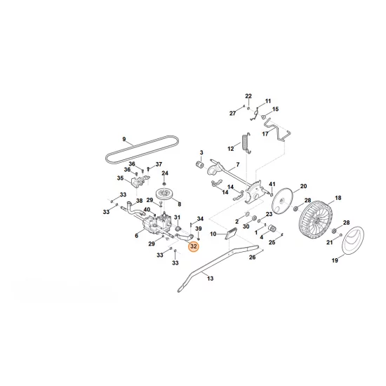 Stihl  Dźwignia 6378 640 6401